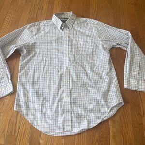 Ralph‎ Lauren Men's Button Down Blue Green Pink Stretch Classic Fit 16.5 34/35